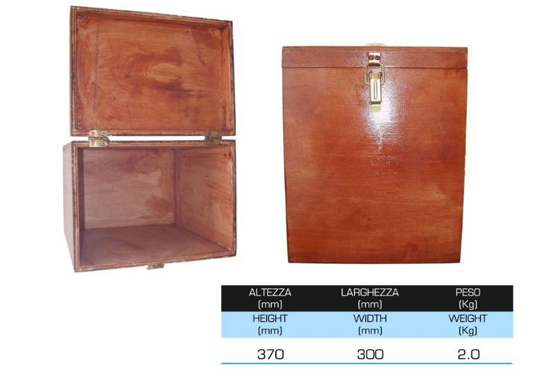 Box in legno per il trasporto del freatimetro